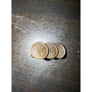 Vintage Indian Head Penny Tie Clip 1903 US Cent Coin
